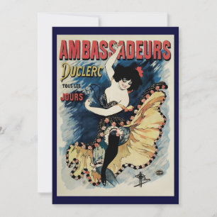 Bailarina de flamenco Art Nouveau vintage, embajad