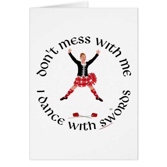 Bailarina de Highland no se mete conmigo (Frente)