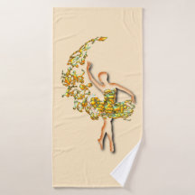 Bailarina de toalla de baño Ballerina - Colores Pe