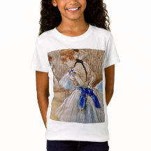 Bailarina Degas Con Camiseta De Cinta Azul