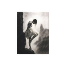 Bailarina en el borde del acantilado Arte dramátic