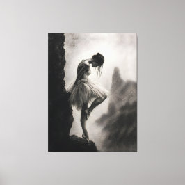Bailarina en el borde del acantilado Arte dramátic