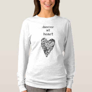 Bailarina en el corazón / camiseta de manga larga