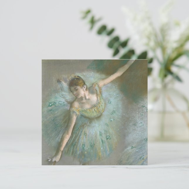 Bailarina en Green Edgar Degas (Anverso de pie)