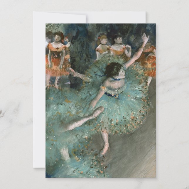 Bailarina en movimiento, bailarina en verde | Edga (Anverso)