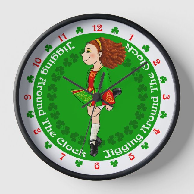Bailarina irlandesa, reloj de baile irlandés (Anverso)