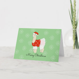 Bailarina Llama Copos de Nieve Navidad