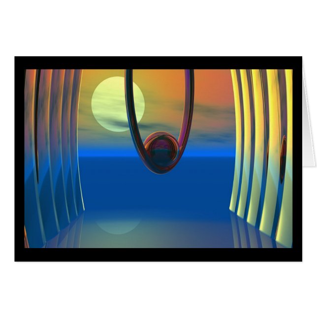 Bailarina lunar / tarjeta (Anverso (Horizontal))
