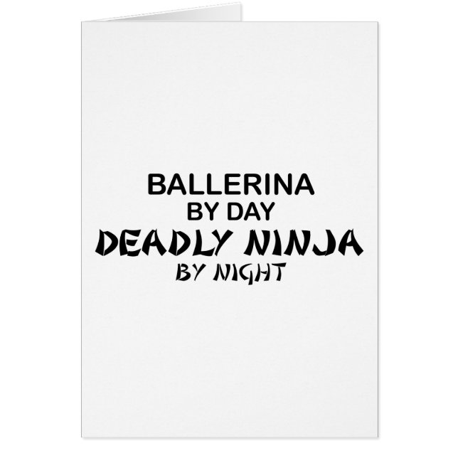 Bailarina Ninja mortal por noche (Frente)