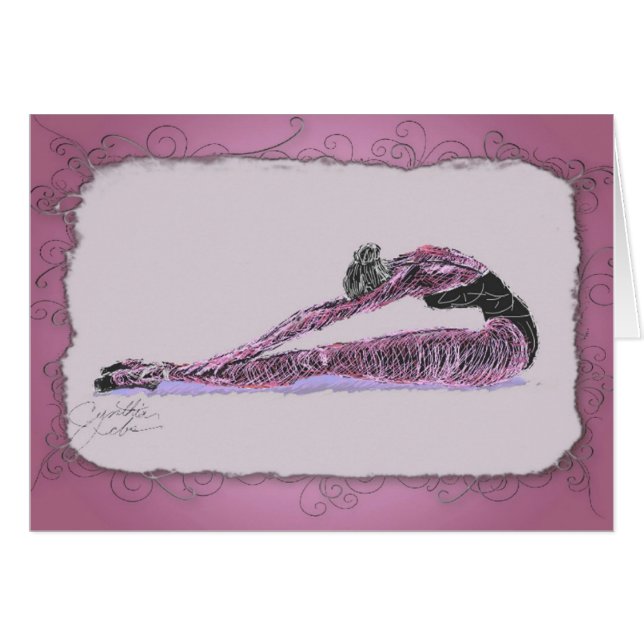 Bailarina que estira en rosa (Anverso (Horizontal))