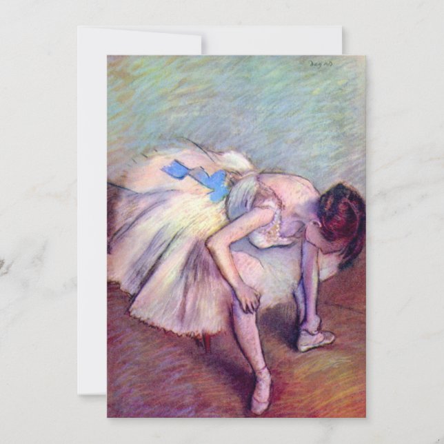 Bailarina sentada de Edgar Degas, Ballet de arte (Anverso)