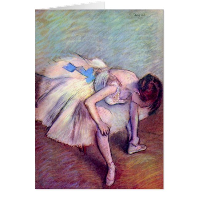Bailarina sentada de Edgar Degas, Ballet de arte (Frente)