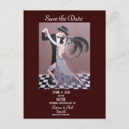 Bailarinas Art Deco, Salven la fecha, postal