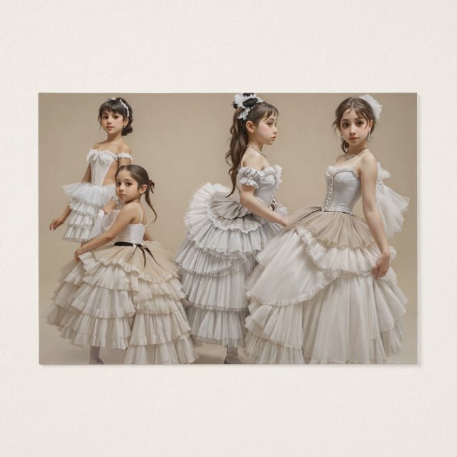 Bailarinas con trajes románticos (Atrás)