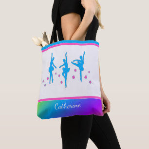Bailarinas de ballet (AÑADIR NOMBRE) Bolsa de Tote