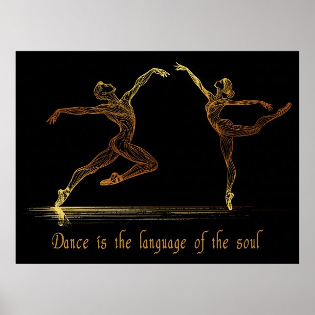 Bailarinas de ballet elegantes en arte de línea do (Frente)