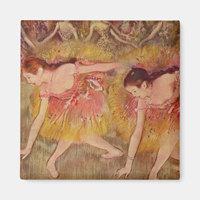 Bailarinas Edgar Degas se doblan en el imán (Frente)