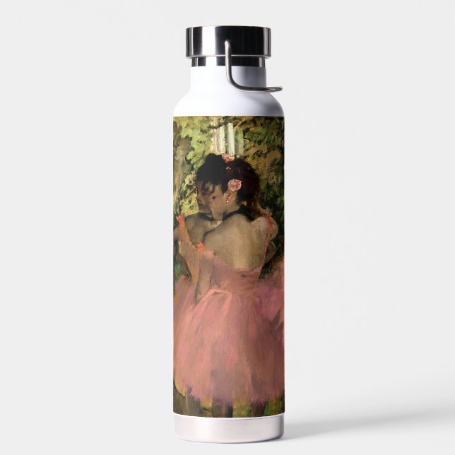 Bailarinas en botella de agua rosa (Izquierdo)