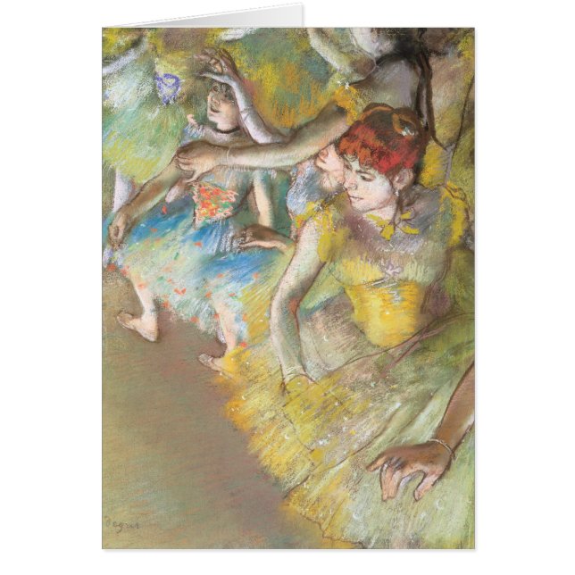 Bailarinas en el Escenario por Edgar Degas (Frente)