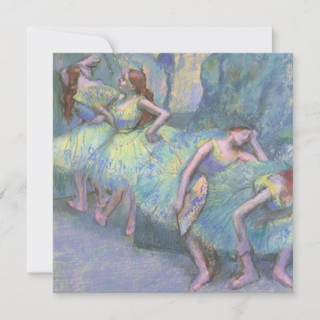 Bailarinas en las bambalinas de Edgar Degas (Anverso)