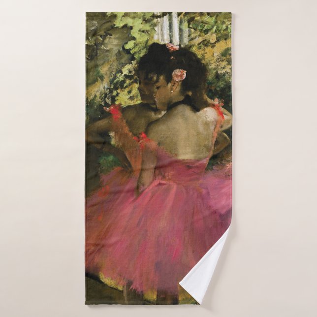 Bailarinas en rosa de Edgar Degas (Toalla de baño)