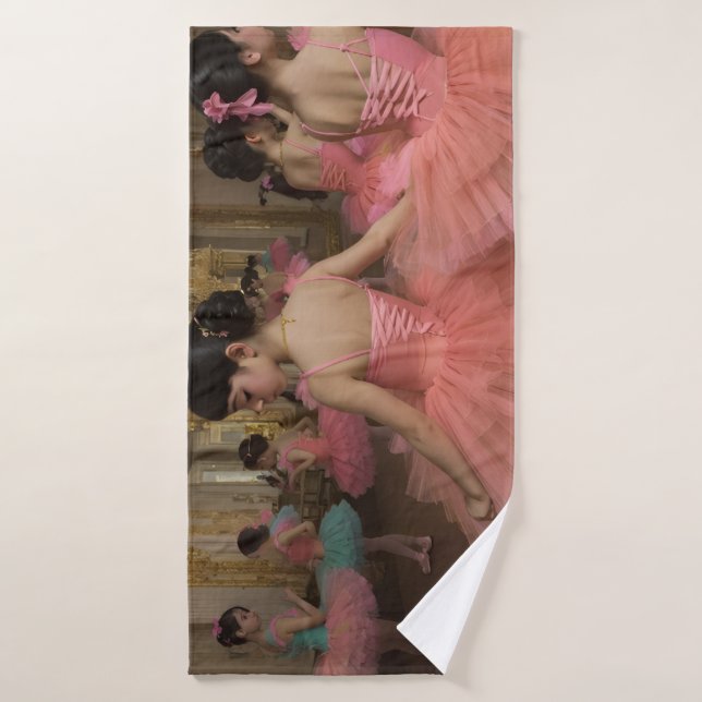Bailarinas en una gran sala de estilo rocóco (Toalla de baño)