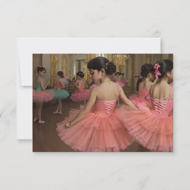 Bailarinas en una gran sala de estilo rocóco (Anverso)