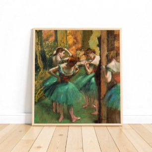 Bailarinas, rosa y verde por Degas, arte