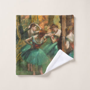 Bailarinas, rosa y verde por Degas, arte