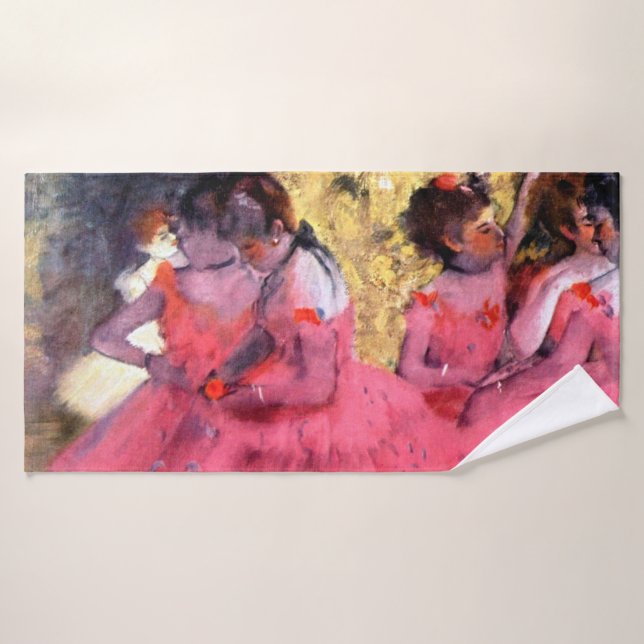 Bailarinas rosas, Edgar Degas (Toalla de baño)