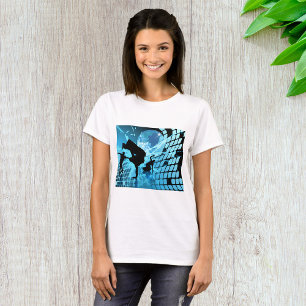 Bailarinas silvestre camiseta de mujeres