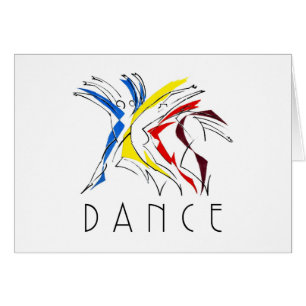 Bailarines abstractos bailando - Arte de amante de