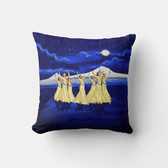 Bailarines armenios 1 Cojín decorativo (Anverso)