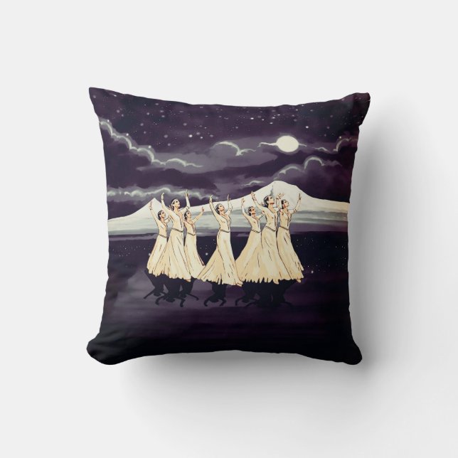 Bailarines armenios 2 Cojín decorativo (Anverso)