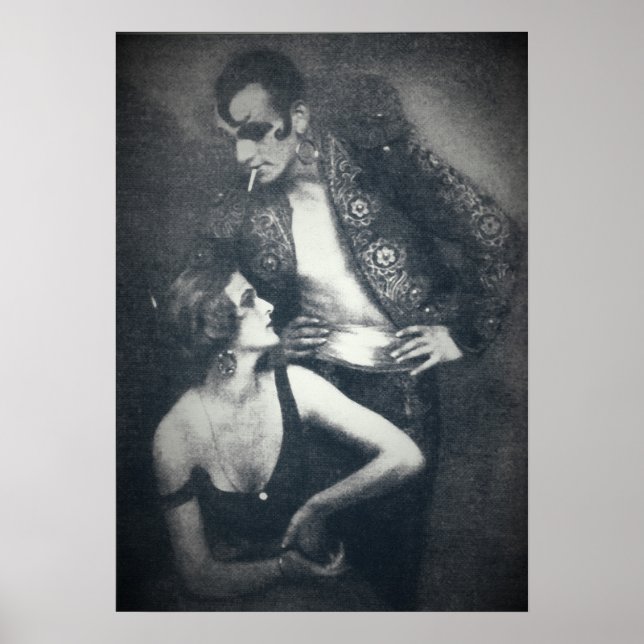 Bailarines de arte deco bereberes y droste (Frente)