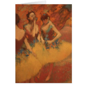 Bailarines de Edgar Degas el en faldas amarillas
