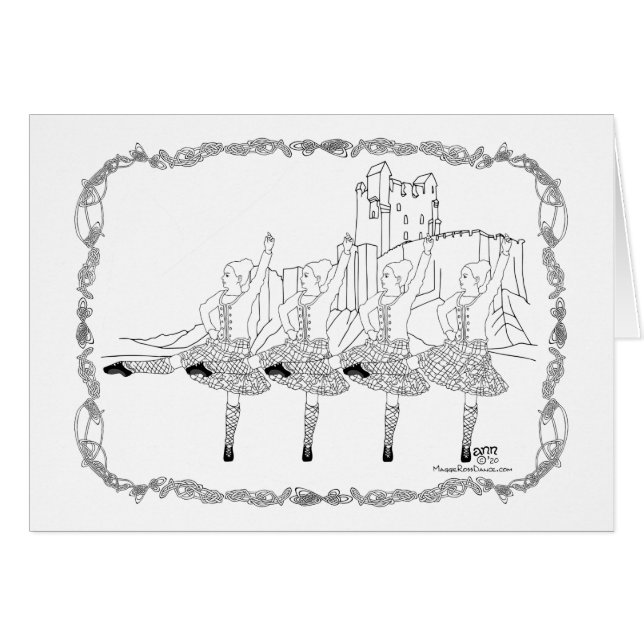 Bailarines de las Highlands escocesas (Anverso (Horizontal))