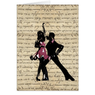 Bailarines del salón de baile en el papel del
