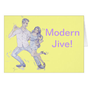 Bailarines Jive Ceroc modernos