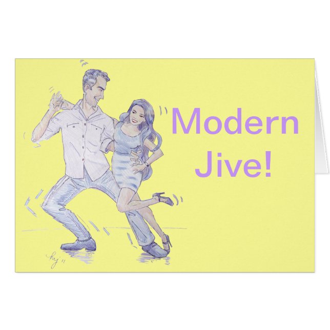 Bailarines Jive Ceroc modernos (Anverso (Horizontal))