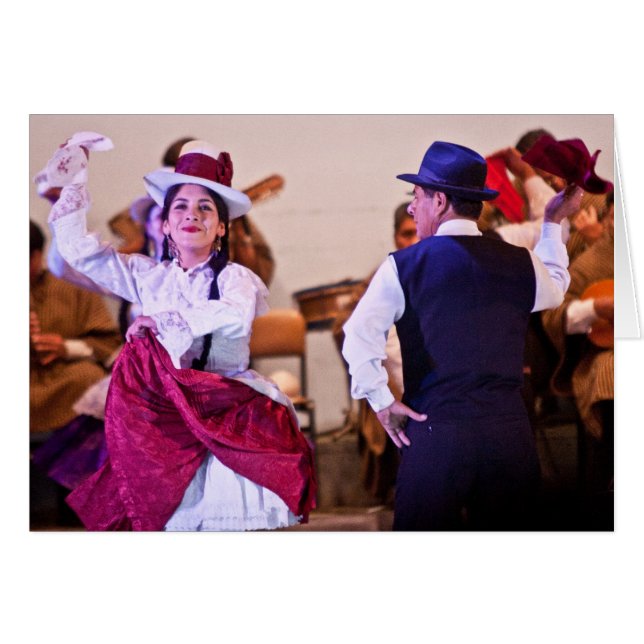Bailarines nativos en Cusco 2 (Anverso (Horizontal))