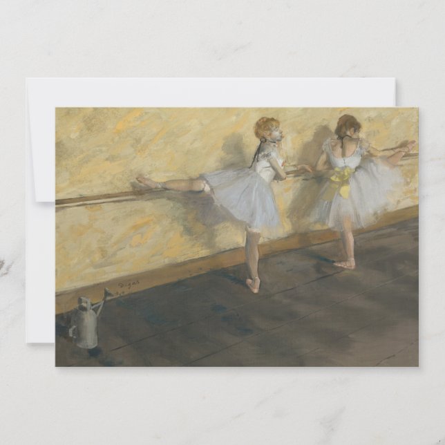 Bailarines practicando en el Barre | Edgar Degas (Anverso)