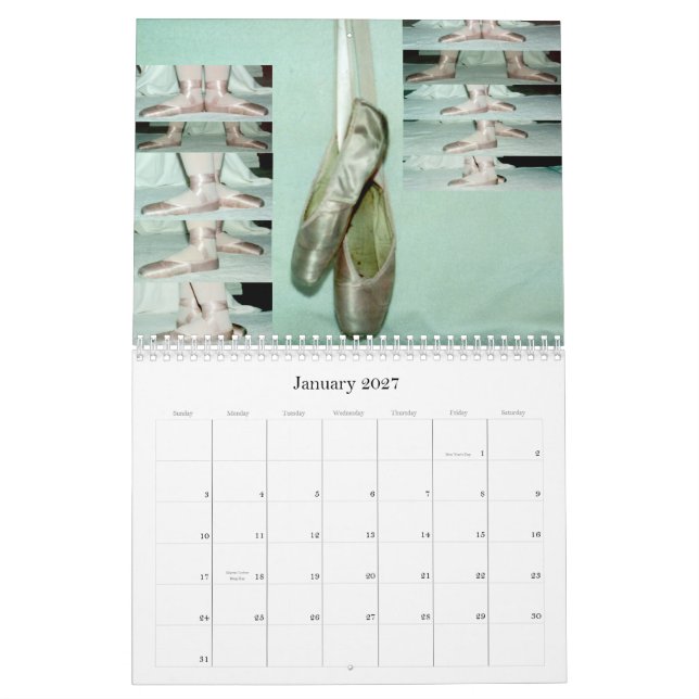 Baile a través del calendario del año 2015 (Jan 2027)