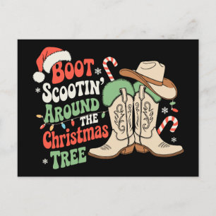 Baile al rededor del árbol de Navidad Western