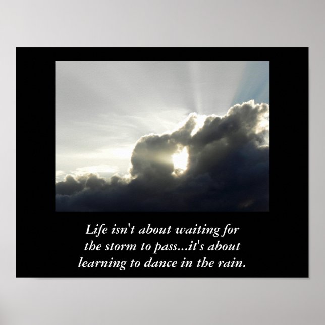 Baile bajo la lluvia - impresión de arte (Frente)