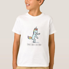 Baile Como Una Camiseta Graciosa De Unicorn