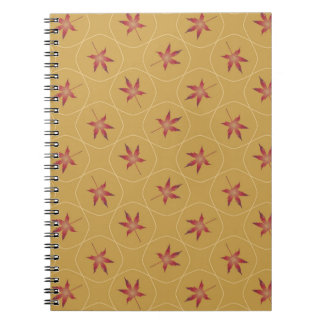 Baile con la hoja de arce del cuaderno de viento