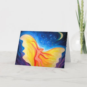 baile con la tarjeta del día de fiesta del ángel