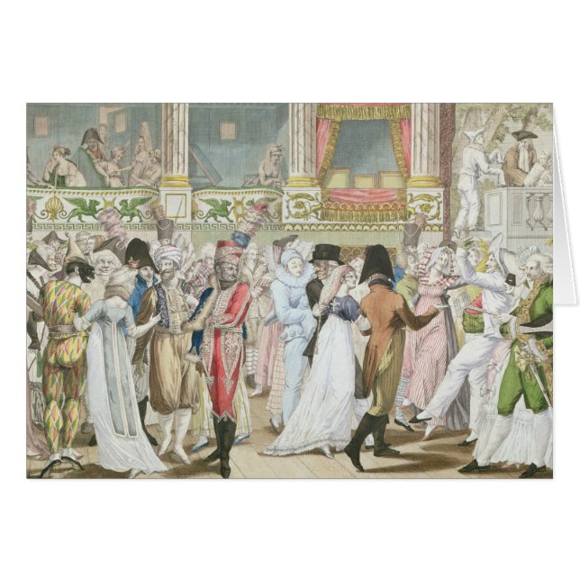 Baile de disfraces en la ópera, después de 1800 (Anverso (Horizontal))