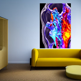 Baile de hielo y fuego | Poster de arte de IA